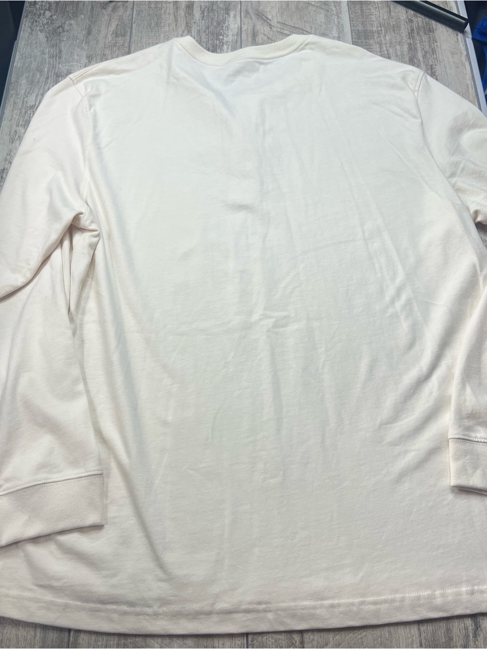 St. John's Bay Men's Long-Sleeve Henley Shirt - Off-White - Picture 5 of 5